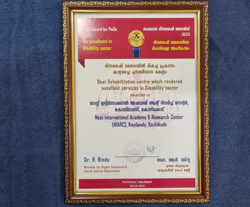 State's outstanding institution in the differently-abled sector award